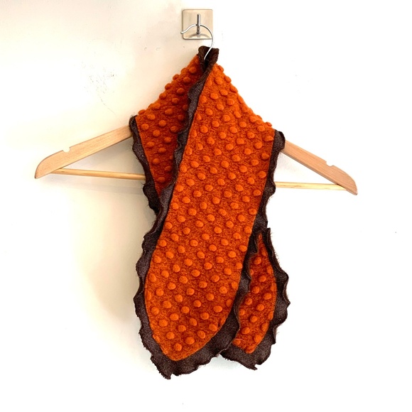 Latifa Boutique Burnt Orange Wool Outer Fauux Fur Lining - Picture 1 of 9